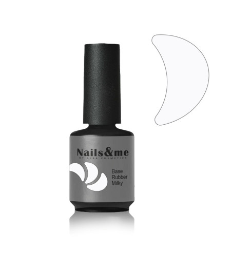 BASE RUBBER MILKY SEMIPERMANENTE HEMA FREE 15 ML