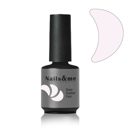 BASE RUBBER PINK SEMIPERMANENTE HEMA FREE 15 ML