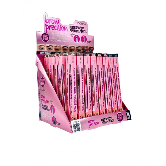 ESPOSITORE MATITA SOPRACCIGLIA + PETTINE 48PZ. 4 COLORI