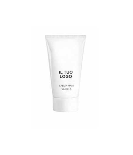 CREMA MANI NUTRIENTE VANIGLIA 50 ML- ETICHETTA PERSONALIZZATA