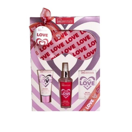 SET IN LOVE 4PZ. (MASCHERA NOTTE, LATTE CORPO, SPRAY CORPO, SALI DA BAGNO)