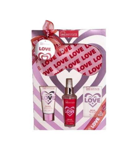 SET IN LOVE 4PZ. (MASCHERA NOTTE, LATTE CORPO, SPRAY CORPO, SALI DA BAGNO)