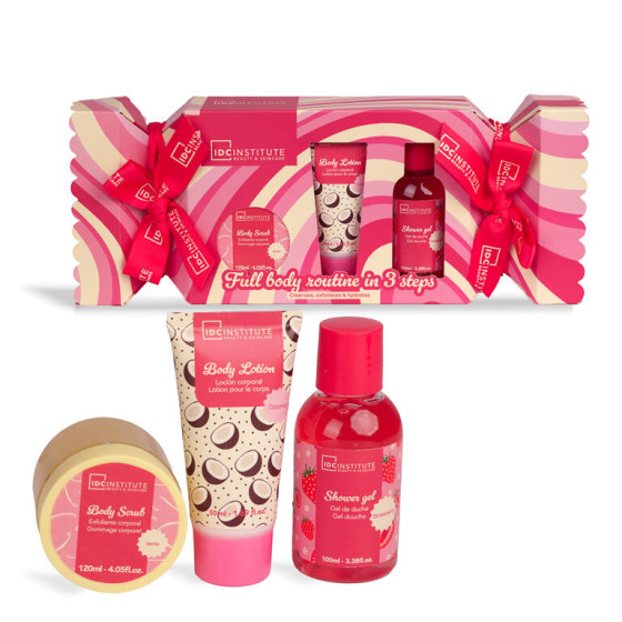 SWEET SWIRLS CANDY CARE SET (SHOWER GEL+BODY LOTION+ BODY SCRUB)