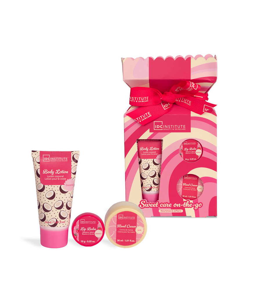 SWEET SWIRLS CANDY CARE MINI SET (LIP BALM+BODY LOTION+ HAND CREAM)