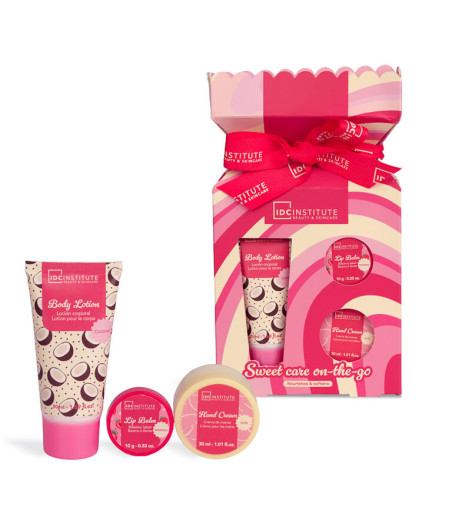 SWEET SWIRLS CANDY CARE MINI SET (LIP BALM+BODY LOTION+ HAND CREAM)