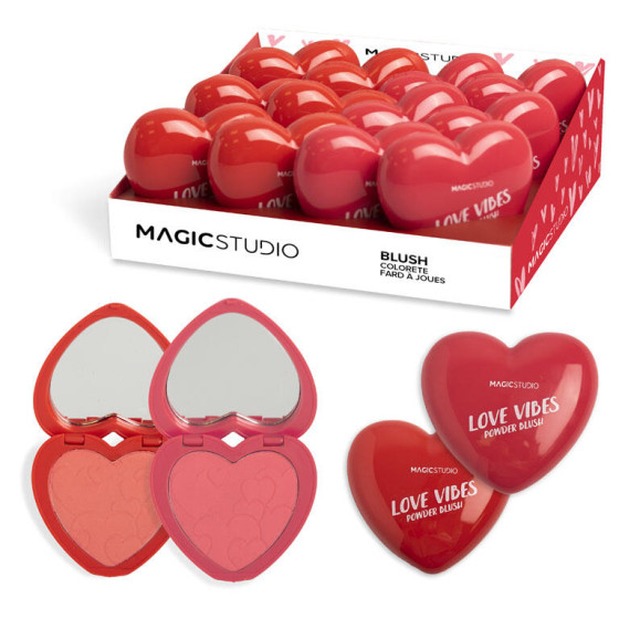 ESPOSITORE LOVE VIBES HEART BLUSH 12PZ.