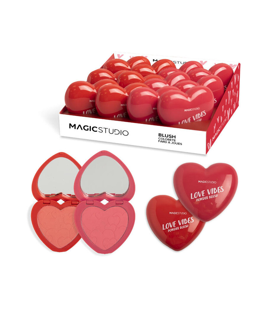 ESPOSITORE LOVE VIBES HEART BLUSH 12PZ.