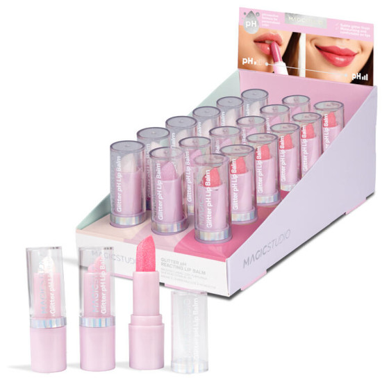 ESPOSITORE LIP BALM PH GLITTER 18PZ