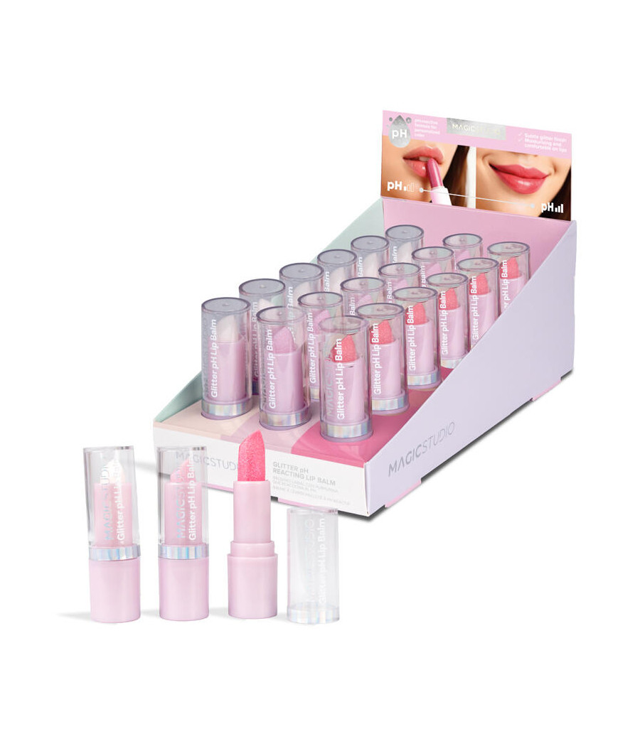 ESPOSITORE LIP BALM PH GLITTER 18PZ