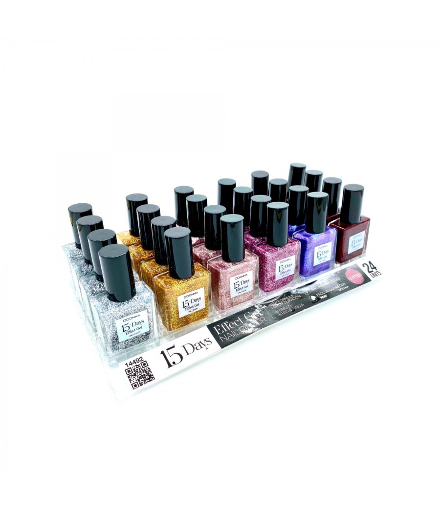 ESPOSITORE NAIL POLISH GLITTER 15 DAYS 24PZ.