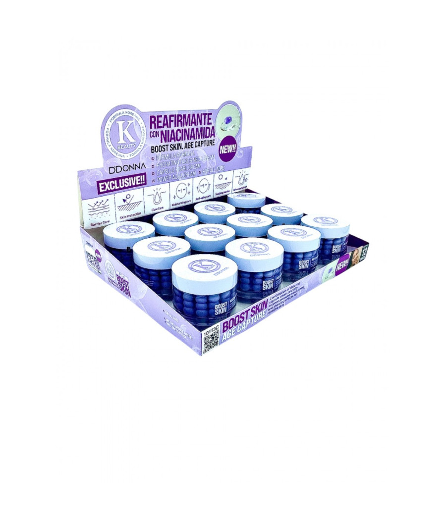 ESPOSITORE CREMA VISO CON SFERE NIACINAMIDE 12PZ.