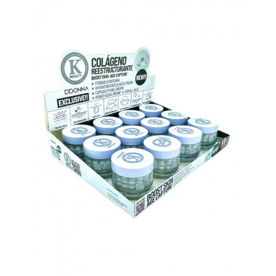 ESPOSITORE CREMA VISO CON SFERE COLLAGENE 12PZ.
