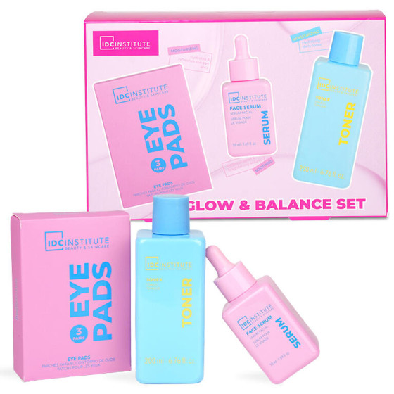 KIT GLISSY RADIANT HYDRA SET TONICO 200ML+SIERO VISO 50ML+ 3 PAIA PATCH OCCHI