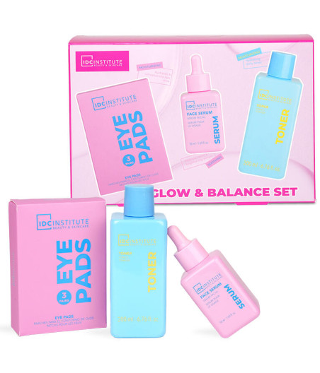 KIT GLISSY RADIANT HYDRA SET TONICO 200ML+SIERO VISO 50ML+ 3 PAIA PATCH OCCHI