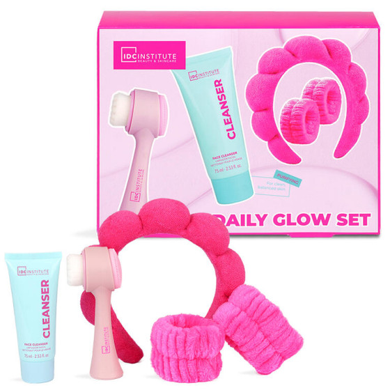 KIT GLISSY RADIANT FACE SET CLEANSER VISO 75ML+SPAZZOLA VISO+ACCESSORI