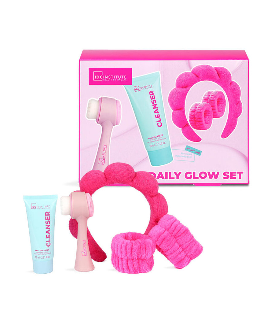 KIT GLISSY RADIANT FACE SET CLEANSER VISO 75ML+SPAZZOLA VISO+ACCESSORI