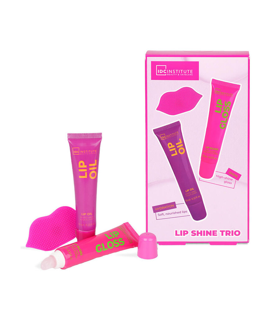 KIT GLISSY RADIANT LIP COMBO LIP GLOSS 10ML+LIP OIL 10ML+LIP PAD