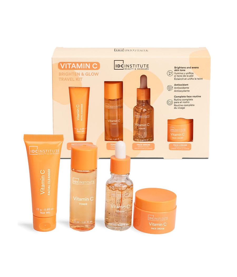 TRAVEL KIT VITAMINA C (25g CLEANSER,30ml TONICO,18ml SIERO,20g CREMA)