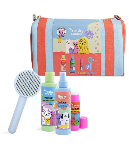 TRESKY&FRIENDS PET TRAVEL CARE KIT 5PZ.
