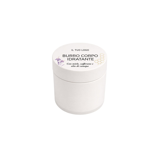 BURRO CORPO MIELE ZAFFERANO CANAPA 30 ML -ETICHETTA PERSONALIZZATA