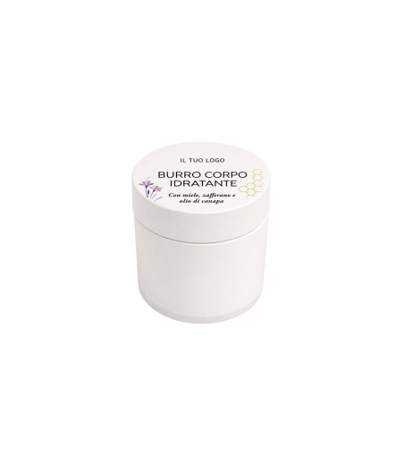 BURRO CORPO MIELE ZAFFERANO CANAPA 30 ML -ETICHETTA PERSONALIZZATA