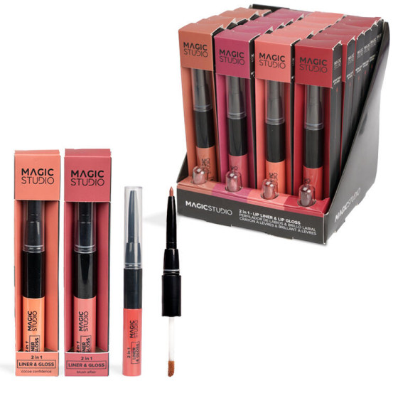 ESPOSITORE 2 IN 1 LIP SET-MATITA & GLOSS 24PZ.