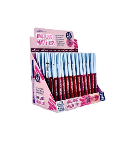 ESPOSITORE MATITA LABBRA MATTE 72 PZ 12 COLORI