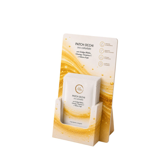 ESPOSITORE PATCH OCCHI ORO COLLOIDALE-solo espositore