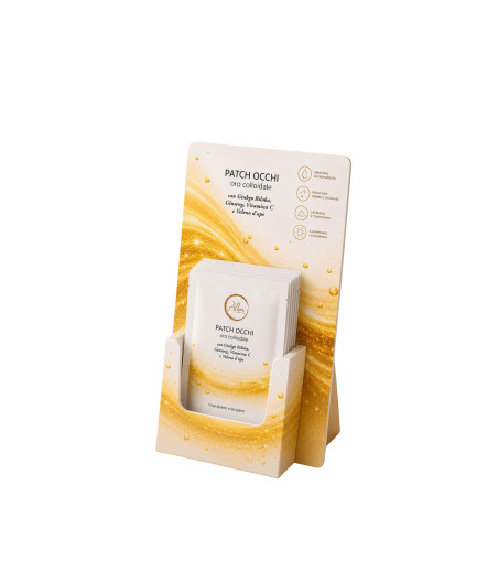 ESPOSITORE PATCH OCCHI ORO COLLOIDALE-solo espositore