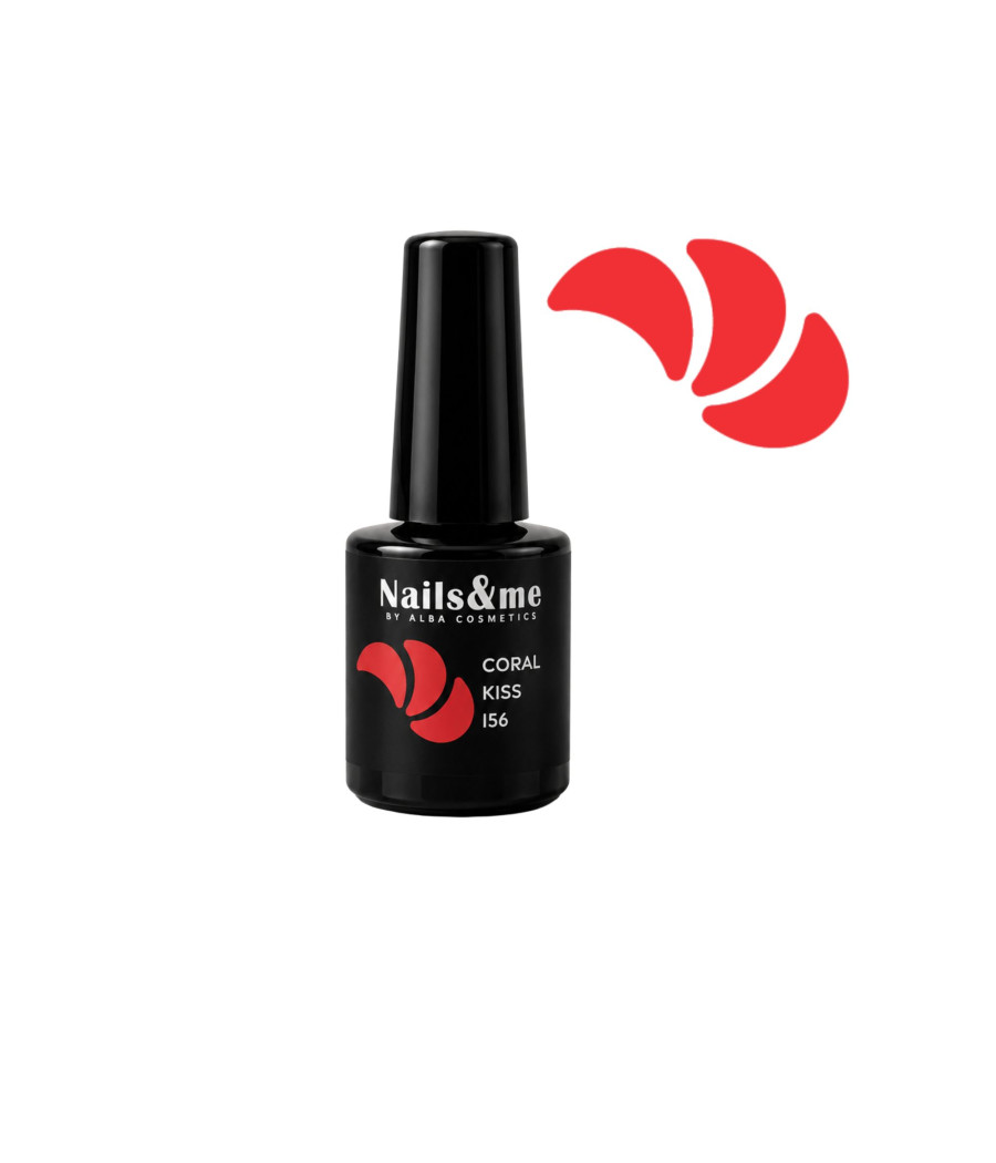 SMALTO GEL SEMIPERMANENTE CORAL KISS N.156 10 ML