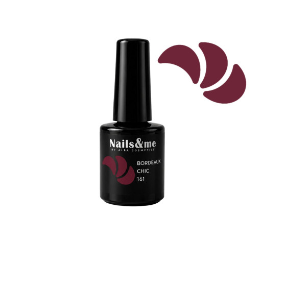 SMALTO GEL SEMIPERMANENTE BORDEAUX CHIC N.161 10 ML