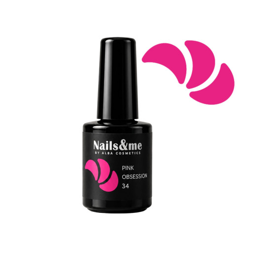 SMALTO GEL SEMIPERMANENTE PINK OBSESSION N.34 10 ML