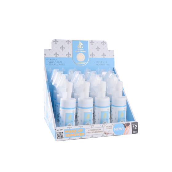 ESPOSITORE MAKE UP CLEASING BIANCO LATTE 12PZ.