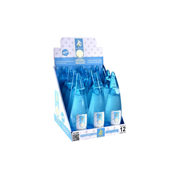 ESPOSITORE GEL CALMANTE CORPO BIANCO LATTE 260ML 12PZ.