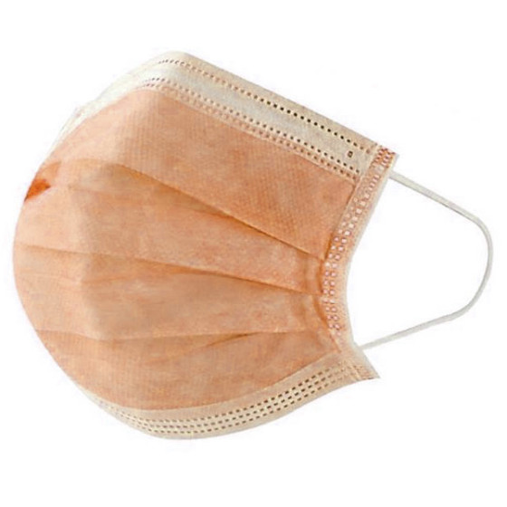 MASCHERINA CHIRURGICA IIR ARANCIO BOX 50PZCERTICATE CE