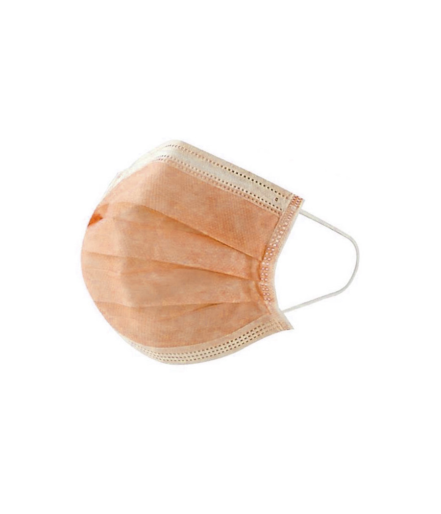 MASCHERINA CHIRURGICA IIR ARANCIO BOX 50PZCERTICATE CE