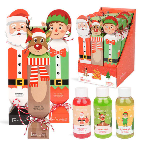 IDC INSTITUTE CHRISTMAS JOLLY SHOWER GEL ESPOSITORE 12PZ.