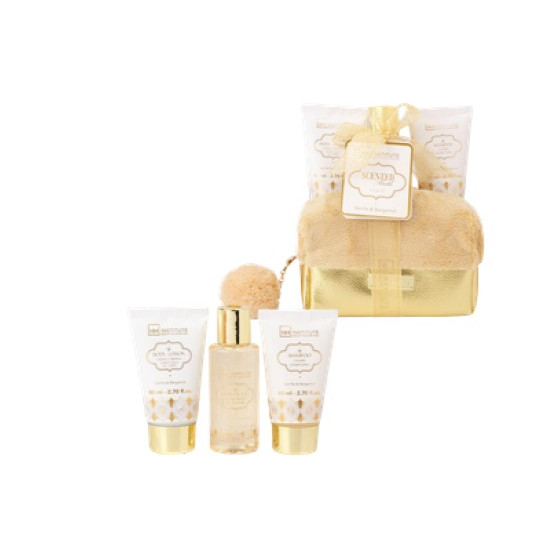 IDC INSTITUTE SCENTED BATH GOLD BAG SET 4PCS
