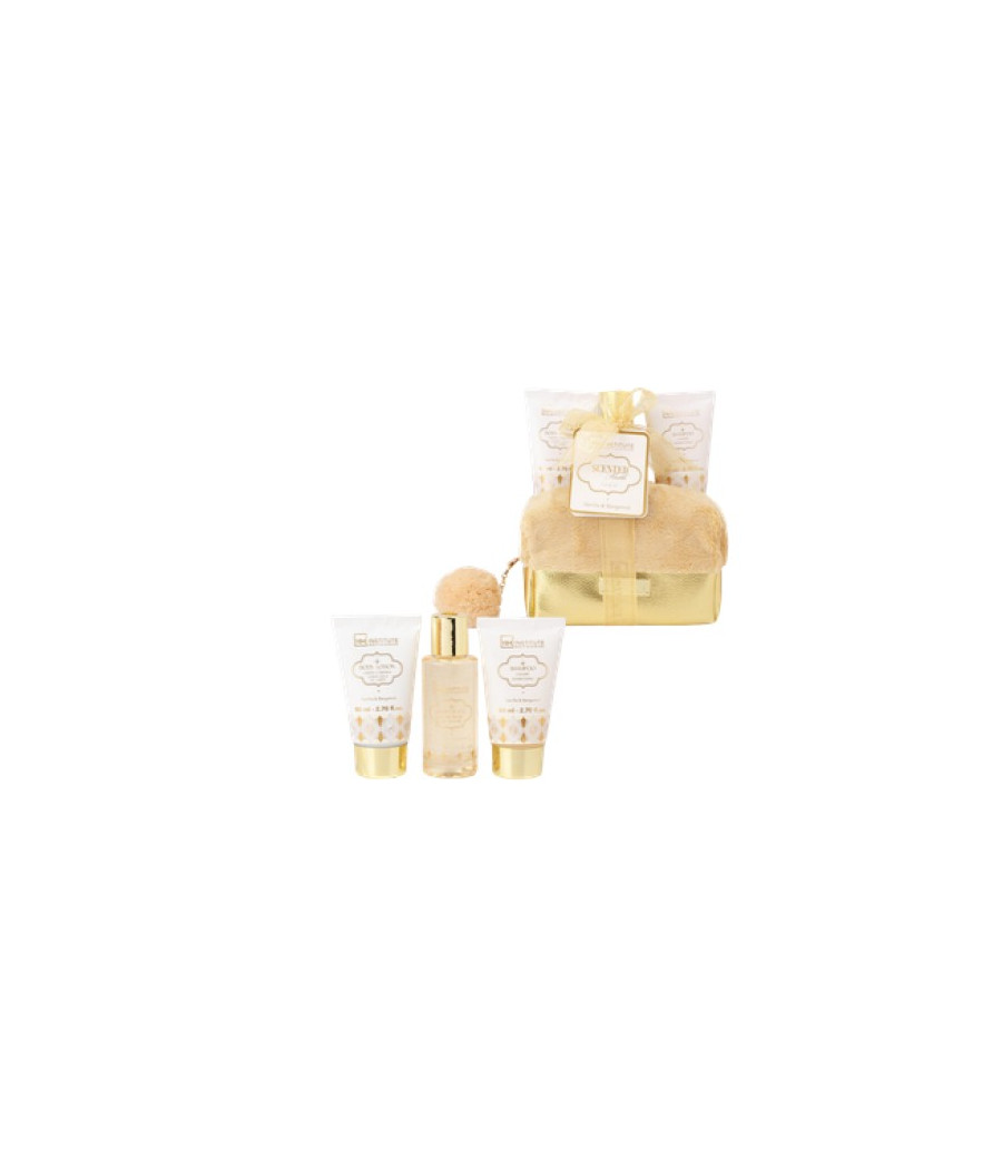 IDC INSTITUTE SCENTED BATH GOLD BAG SET 4PCS