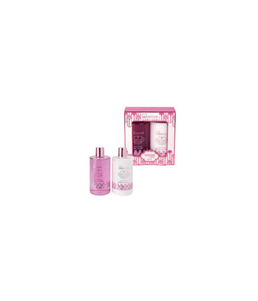 IDC INSTITUTE SCENTED BATH ROSE SHOWER DUO