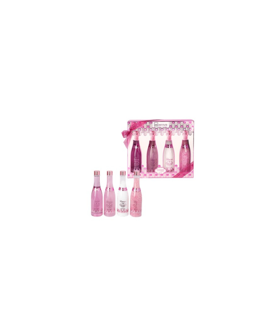 IDC INST. SCENTED BATH ROSE CHAMPAGNE SET 4 PCS