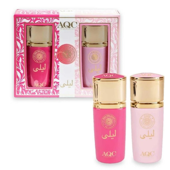 AQC FRAGRANCES LEILA CANDY RED&NUDE SET