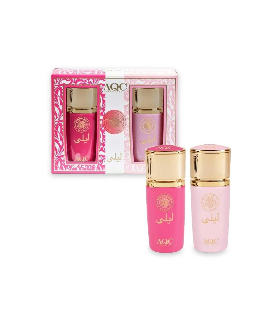 AQC FRAGRANCES LEILA CANDY RED&NUDE SET