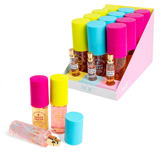 ESPOSITORE AQC FRAGRANCES SWEET DREAM MINI 90ML BODY MIST 12PZ.