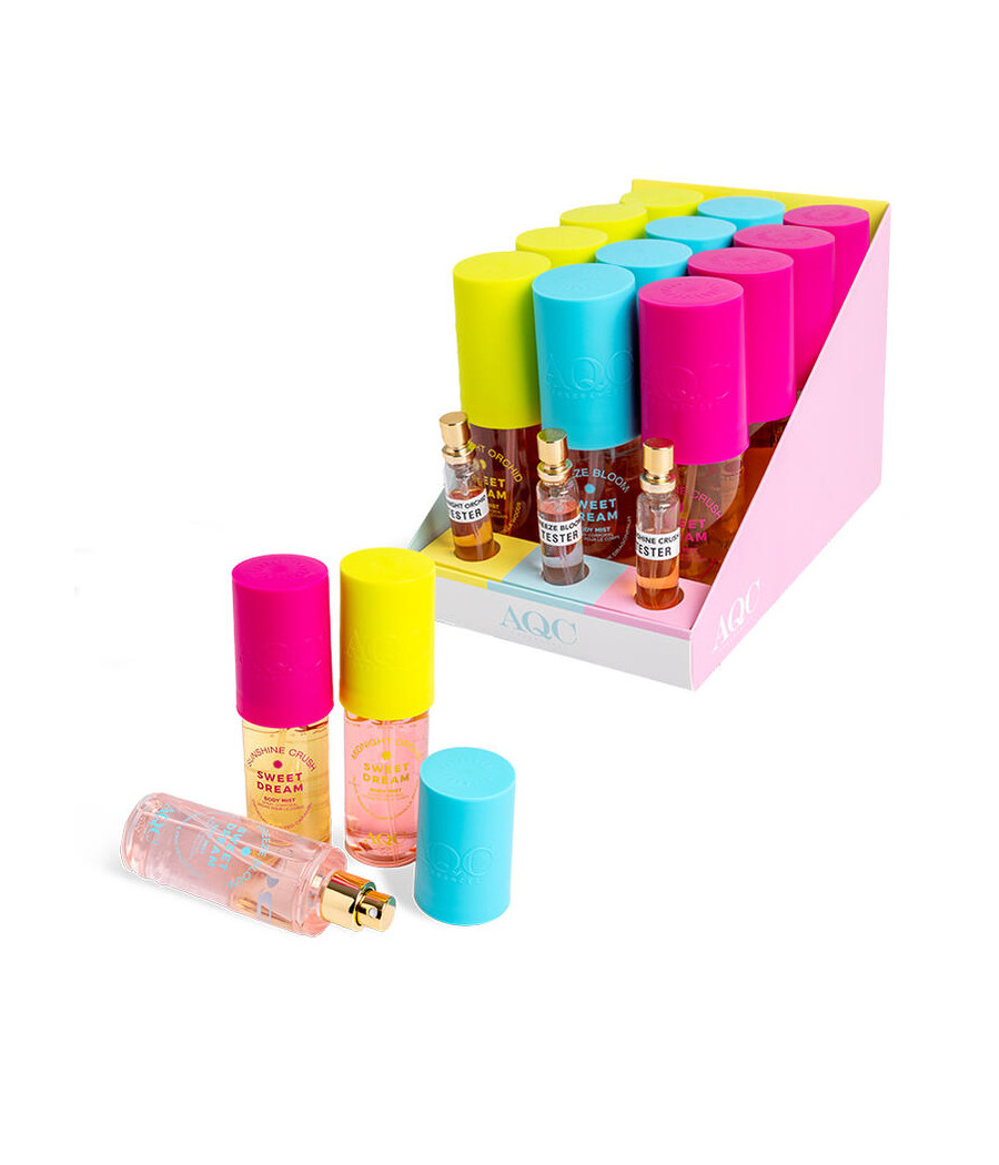 ESPOSITORE AQC FRAGRANCES SWEET DREAM MINI 90ML BODY MIST 12PZ.