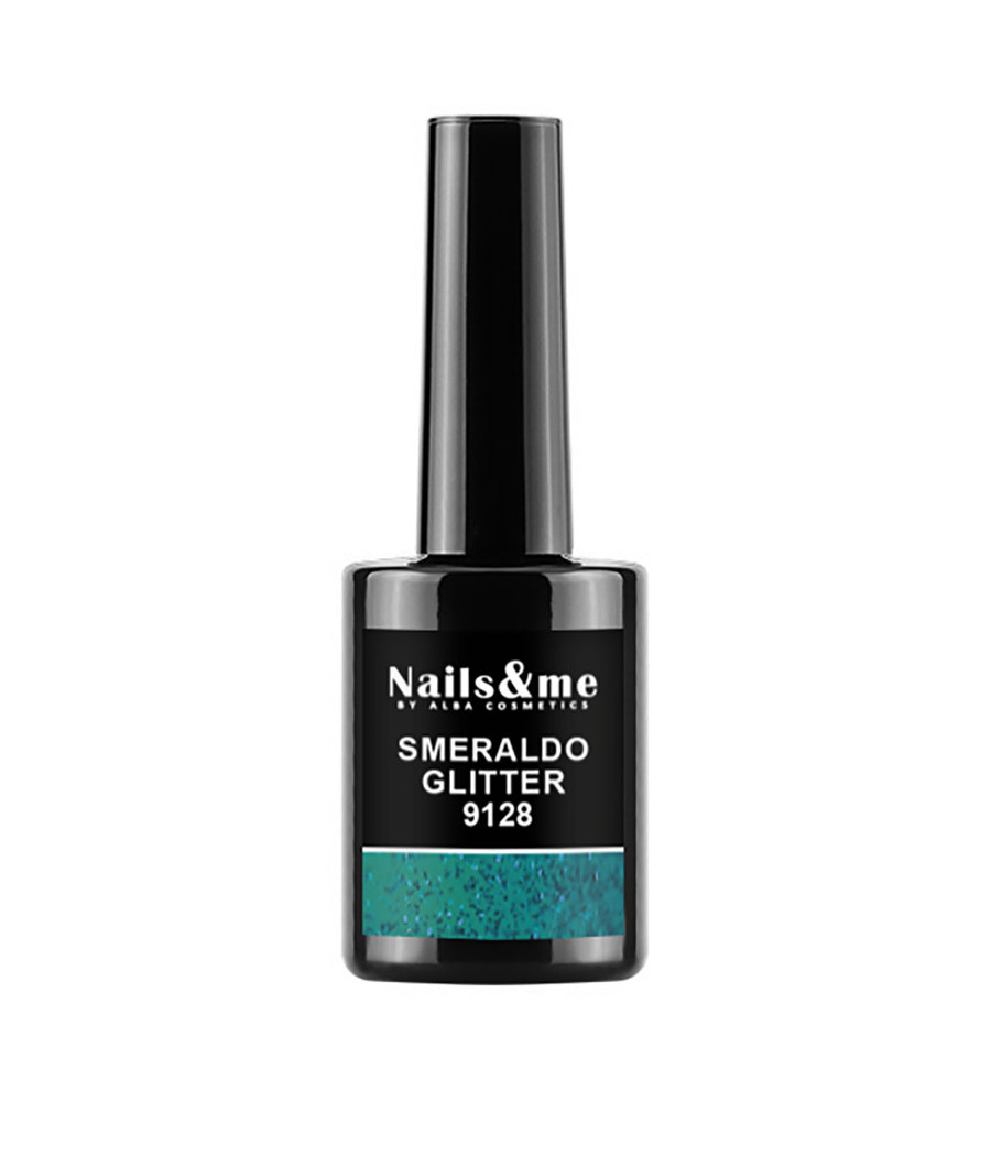 SMALTO GEL SEMIP. N.9128  EMERALD GLITT.14 ML