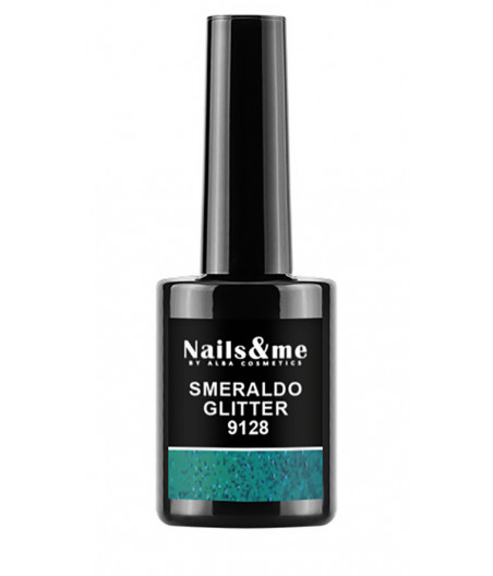 SMALTO GEL SEMIP. N.9128  EMERALD GLITT.14 ML